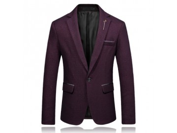 Blazer Masculino Estampado - Vermelho 