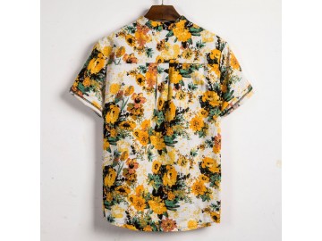 Camisa Havaiano Henley - Flower